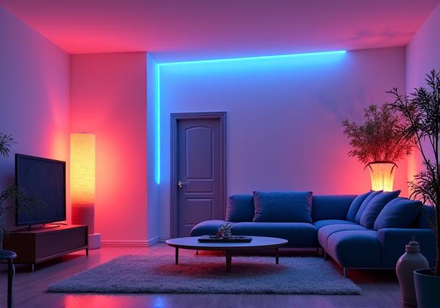 Smart LED lighting installation